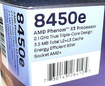 phenom X3 8x50e processor